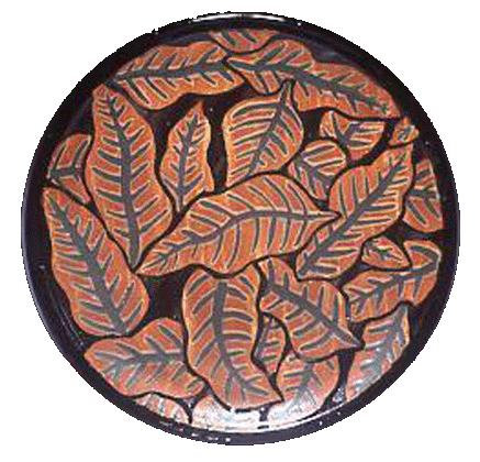 Large Leaves, Ceramic Platters, Chargers